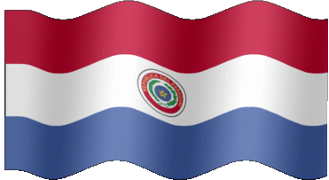 Extra Large animated flag of Paraguay