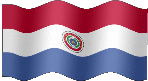 Very Big animated flag of Paraguay
