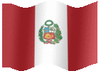 Large animated flag of Peru