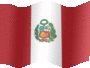 Animated Peru flags