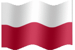 Large animated flag of Poland
