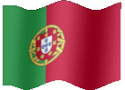 Large animated flag of Portugal