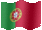 Small animated flag of Portugal