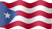 Large still flag of Puerto Rico