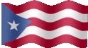 Medium animated flag of Puerto Rico