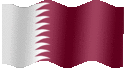 Medium animated flag of Qatar