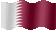 Small animated flag of Qatar