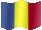 Small animated flag of Romania