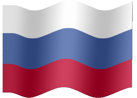 Animated Russia flag, Country flag of