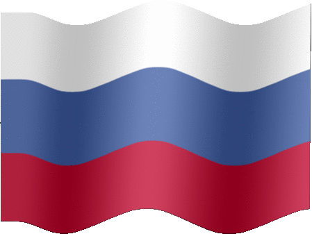 Animated Russia flag, Country flag of