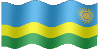 Large animated flag of Rwanda