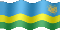 Large still flag of Rwanda