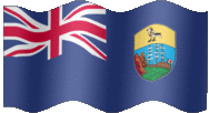 Large animated flag of Saint Helena