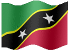 Large animated flag of Saint Kitts and Nevis