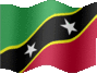 Animated Saint Kitts and Nevis flags