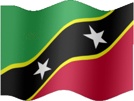 Extra Large still flag of Saint Kitts and Nevis