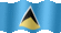 Small still flag of Saint Lucia