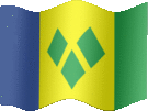 Large still flag of Saint Vincent and the Grenadines