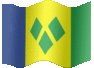 Medium animated flag of Saint Vincent and the Grenadines