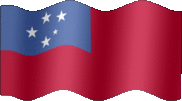 Large still flag of Samoa