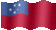 Small animated flag of Samoa