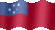 Small still flag of Samoa