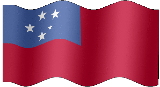 Very Big animated flag of Samoa