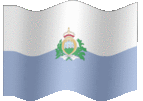 Large animated flag of San Marino