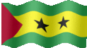 Medium animated flag of Sao Tome and Principe