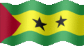 Animated Sao Tome and Principe flags