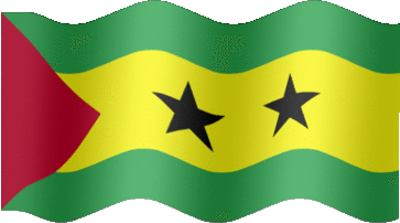 Extra Large still flag of Sao Tome and Principe