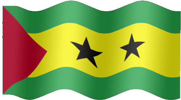 Very Big animated flag of Sao Tome and Principe