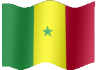 Large animated flag of Senegal