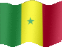 Animated Senegal flags