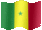 Small animated flag of Senegal