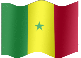 Extra Large animated flag of Senegal