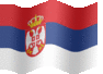 Medium animated flag of Serbia