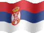 Medium still flag of Serbia
