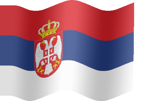 Very Big animated flag of Serbia