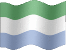 Large still flag of Sierra Leone