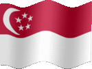 Large still flag of Singapore