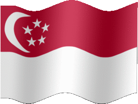 Extra Large still flag of Singapore