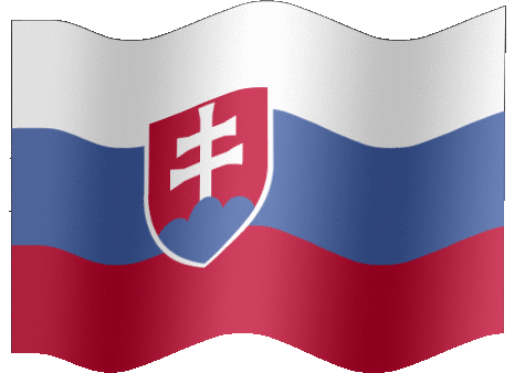Very Big animated flag of Slovakia