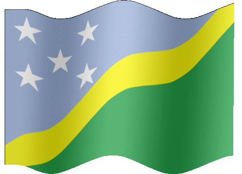 Very Big animated flag of Solomon Islands