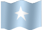 Large animated flag of Somalia