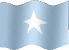 Large still flag of Somalia