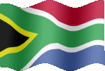 Large still flag of South Africa