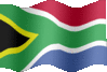 Animated South Africa flags
