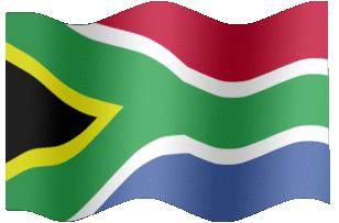 Extra Large animated flag of South Africa