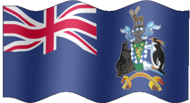 Extra Large animated flag of South Georgia and the South Sandwich Islands